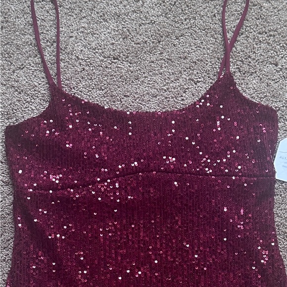 Altar’d State “Dorothy” Red Sequin Mini Dress – Medium, NWT - Picture 5 of 13